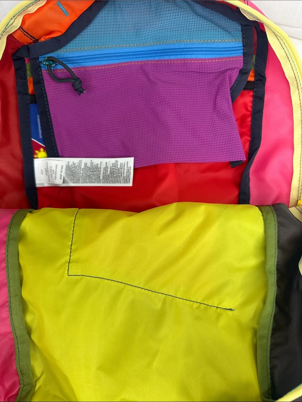 Cotopaxi Batac Del Día 16L Backpack One-of-a-Kind Multicolor Lightweight Daypack